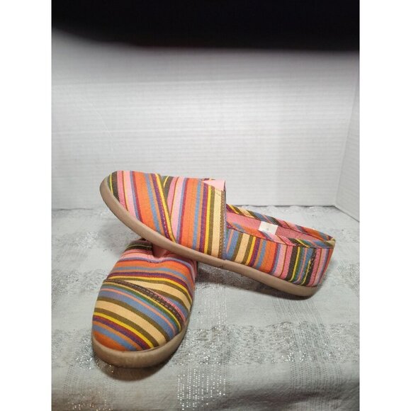 Enlighten Active SlipOn Flat Womens Sz 6 Comfort Striped Pink Loafer Casual Shoe - Picture 8 of 12